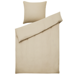 Bettwäsche-Set AVONDALE Baumwollsatin 135 x 200 cm Beige