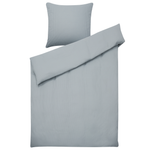 Bettwäsche-Set AVONDALE Baumwollsatin 135 x 200 cm Grau