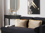 Dekokissen 2er Set POTHOS Samtstoff 30 x 50 cm Beige Ohne Muster
