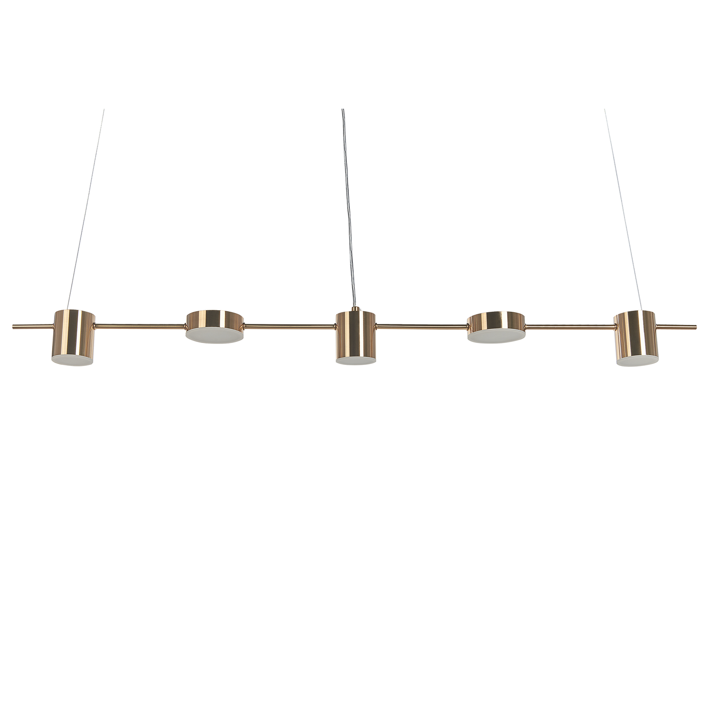 Hängelampe LED Aluminium messingfarben 5-flammig SESTRA