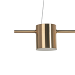 Hängelampe LED Aluminium messingfarben 5-flammig SESTRA