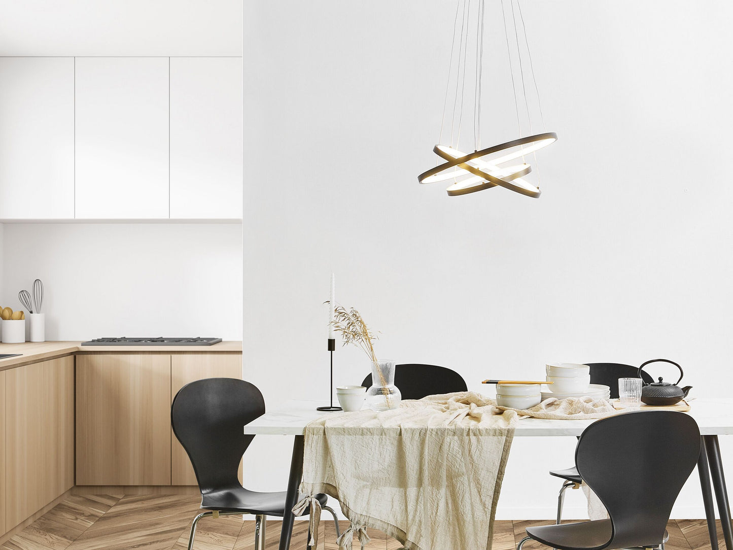 LED Hängelampe ATREK Metall Schwarz