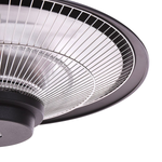 Infrarot-Deckenheizstrahler MERAPI 1'500 W mit Fernbedienung Schwarz