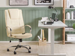 Massagestuhl mit Heizung GRANDEUR Kunstleder Beige