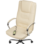 Massagestuhl mit Heizung GRANDEUR Kunstleder Beige