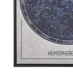 Leinwandbild mit Sternkonstellation 63 x 93 cm blau GRIZZANA