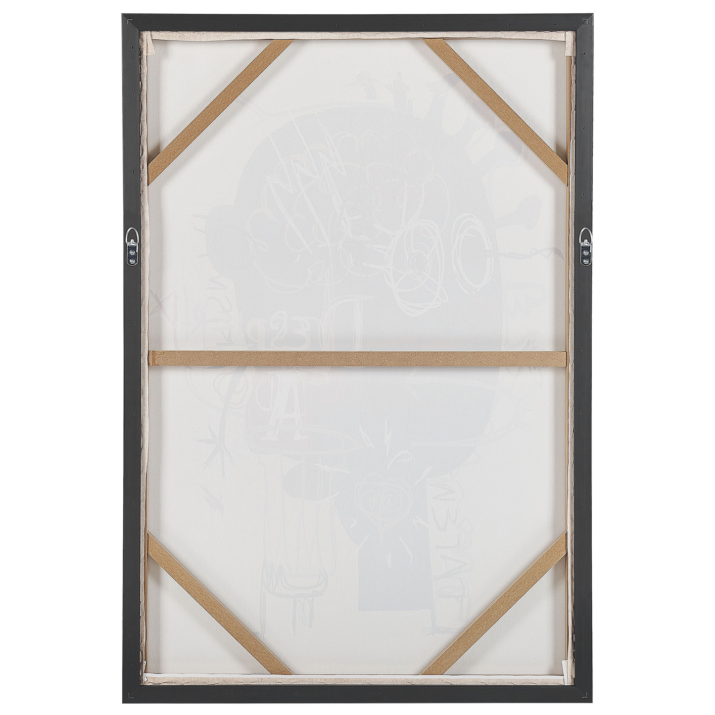 Canvas TREPPIO Abstraktes Muster 63 x 99 cm Blau