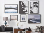 Leinwandbild mit Meeresmotiv schwarz / weiss 63 x 93 cm SIZIANO