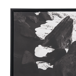 Leinwandbild mit Meeresmotiv schwarz / weiss 63 x 93 cm SIZIANO