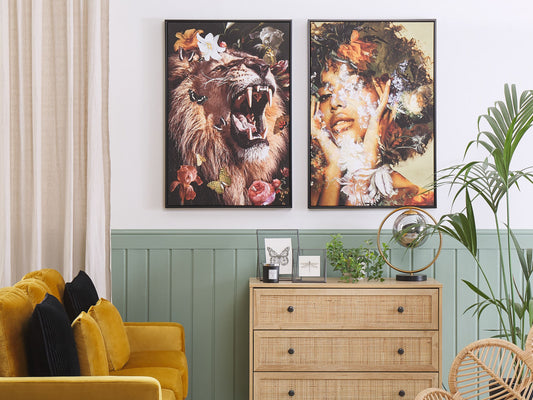 Canvas MARRADI Tiermotiv 63 x 99 cm Bunt