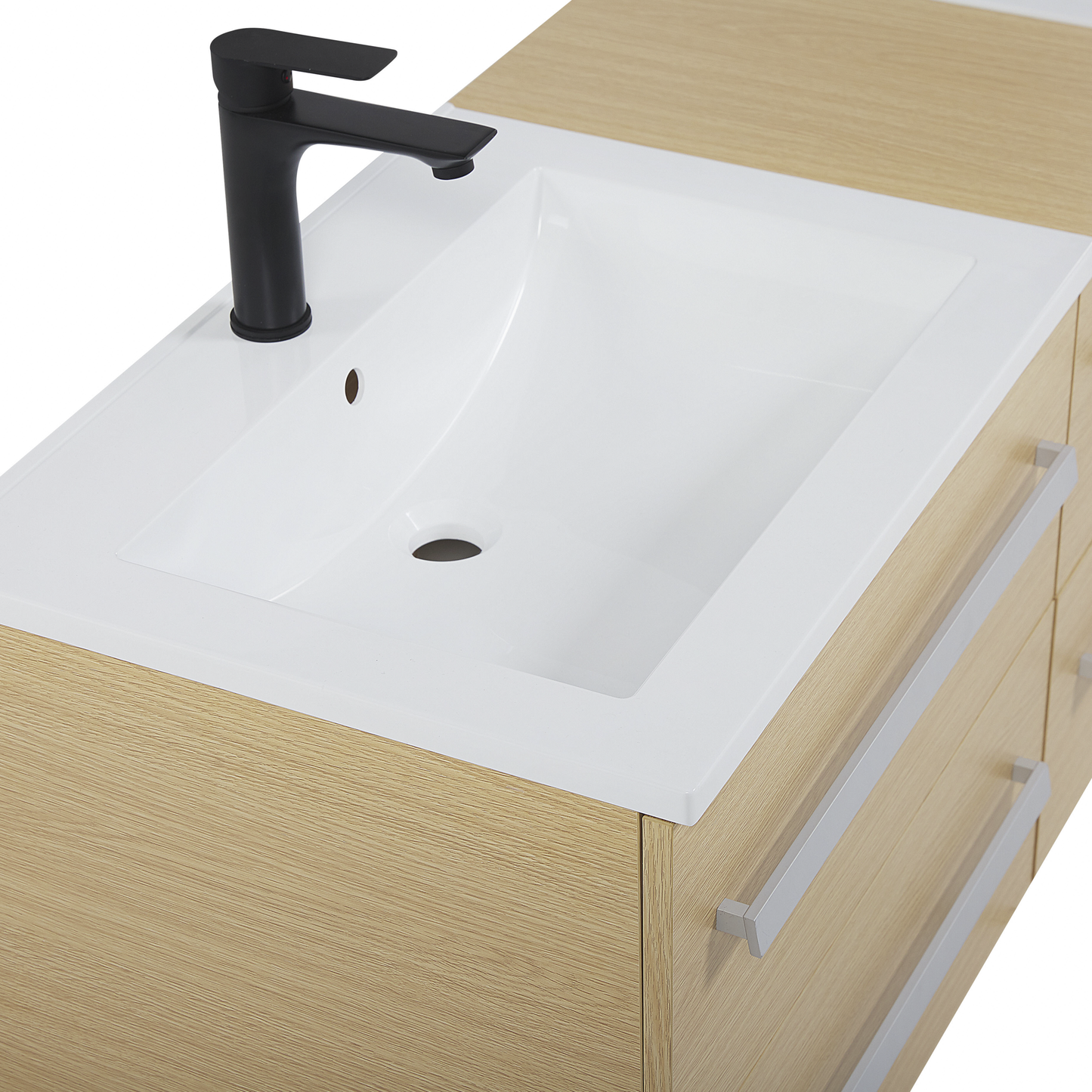 Badmöbel Set heller Holzfarbton MADRID