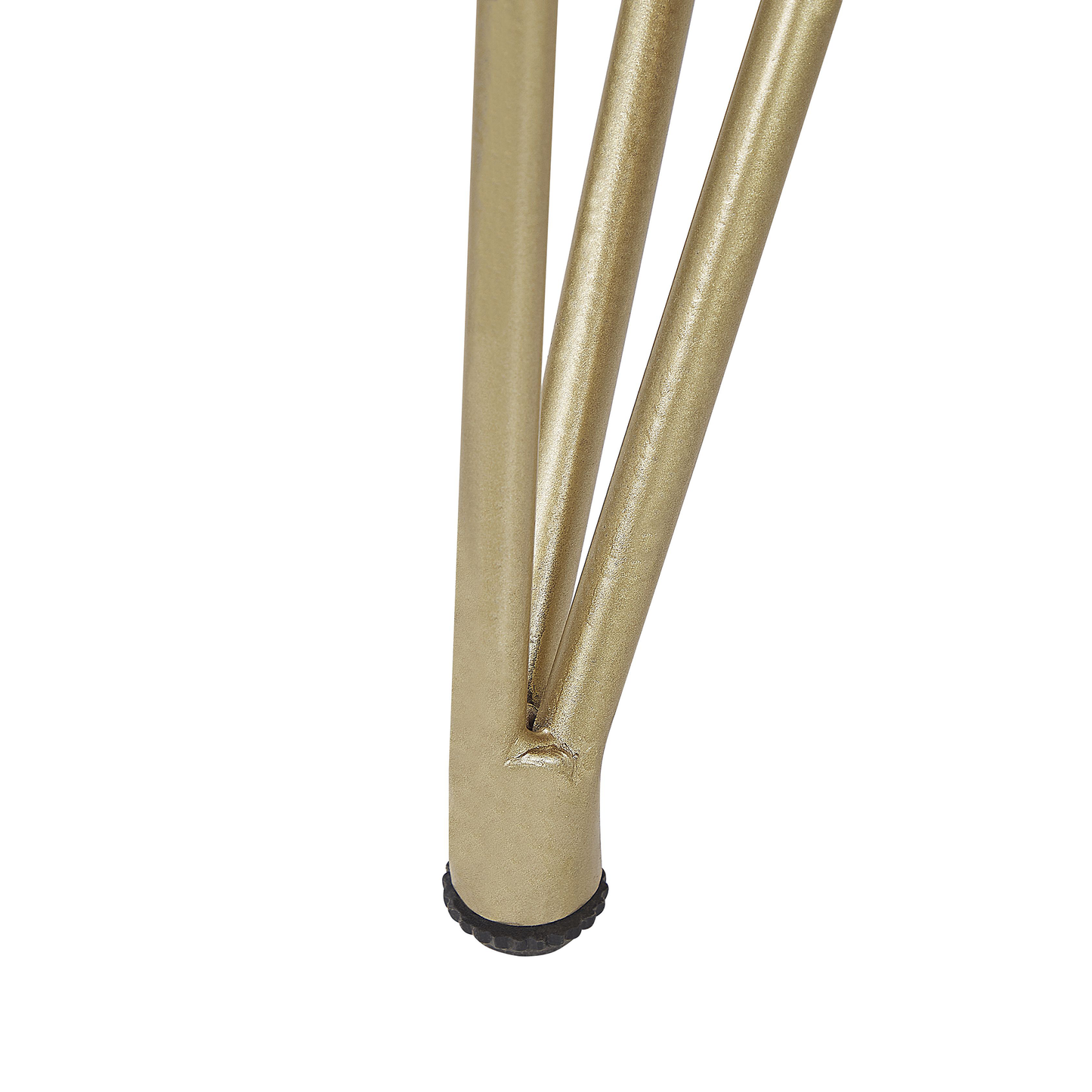 Couchtisch Akazienholz hellbraun / gold rechteckig 70 x 120 cm RALEY