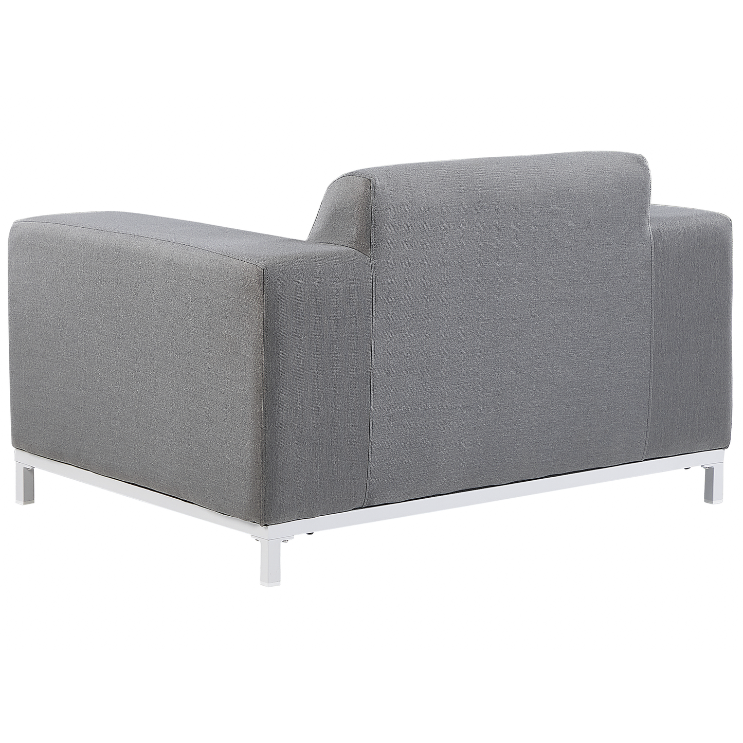 Gartensessel 2er Set ROVIGO Stoff Grau