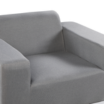 Gartensessel 2er Set ROVIGO Stoff Grau