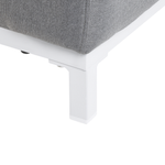 Gartensessel 2er Set ROVIGO Stoff Grau