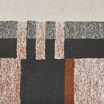 Teppich Baumwolle mehrfarbig 140 x 200 cm abstraktes Muster Kurzflor KAKINADA