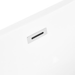 Whirlpool Badewanne freistehend schwarz mit LED 170 x 80 cm NEVIS III