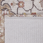 Teppich beige / braun 150 x 230 cm Blumenmuster Kurzflor KATTAKKADA