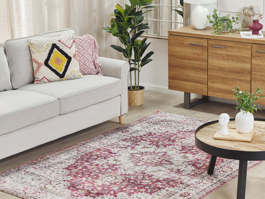Teppich mehrfarbig orientalisches Muster 150 x 230 cm Kurzflor ARHAVI