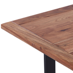 Couchtisch Akazienholz hellbraun / schwarz 120 x 70 cm GRENOLA
