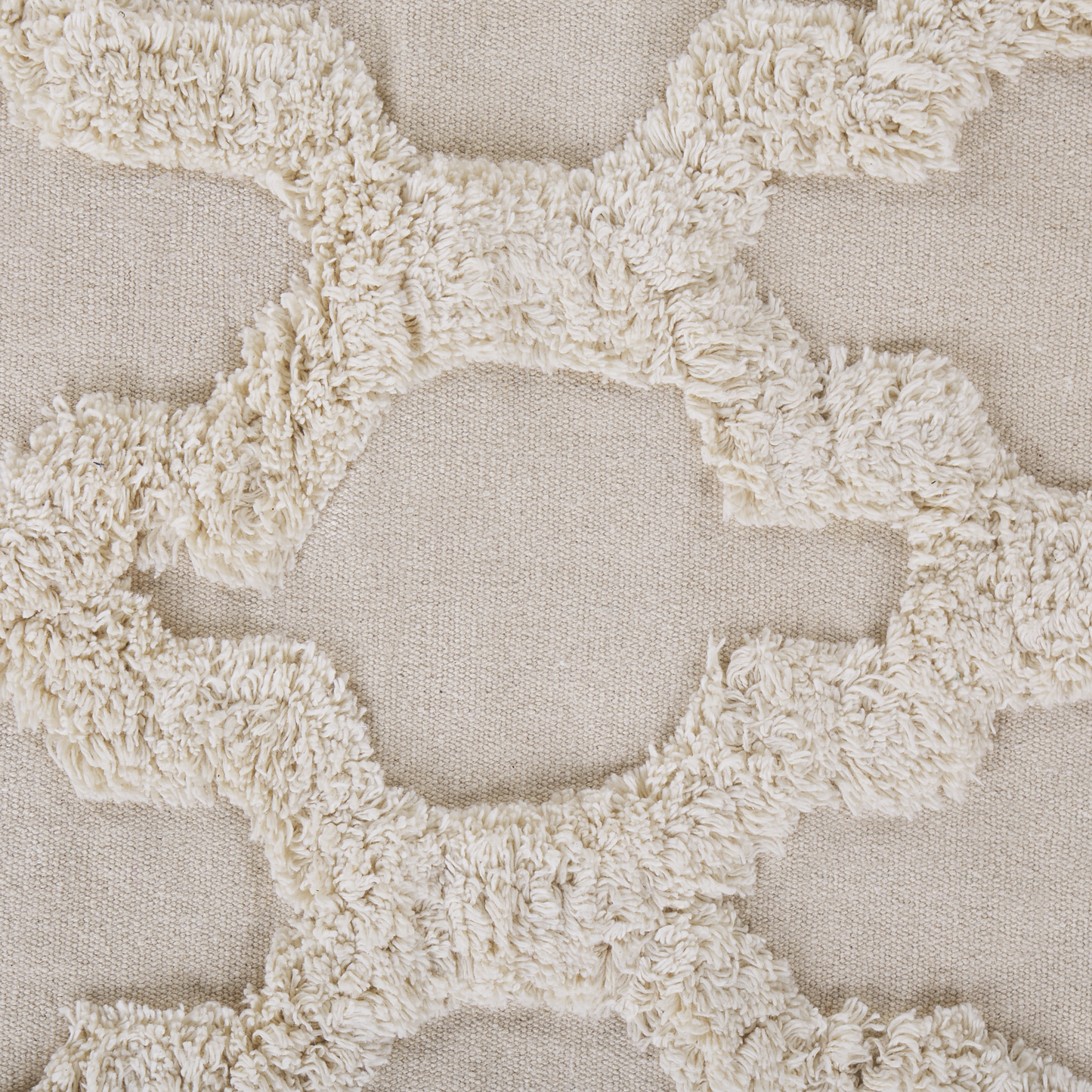 Teppich Baumwolle beige 160 x 230 cm marokkanisches Muster Fransen SULUOVA