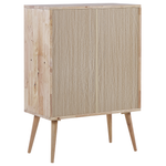 Sideboard Gummibaumholz hellbraun 2 Türen CHANDLER
