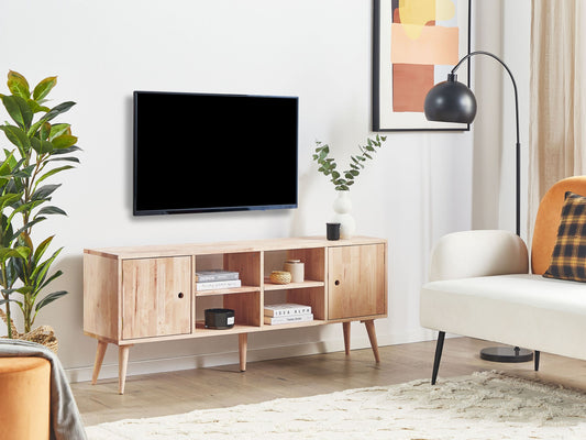 TV-Möbel CHANDLER Holz Hellbraun