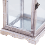 Laterne SAMAR Holz 47 cm Weiss