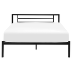 Bett mit Lattenrost Metall CUSSET 140 x 200 cm Schwarz