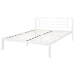 Bett mit Lattenrost Metall CUSSET 140 x 200 cm Weiss