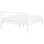 Bett mit Lattenrost Metall CUSSET 140 x 200 cm Weiss