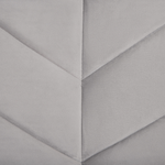 Schlafsofa Samtstoff hellgrau SENJA