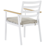 Gartenmöbel Set 4-Sitzer CAVOLI inkl. Kissen Metall Beige