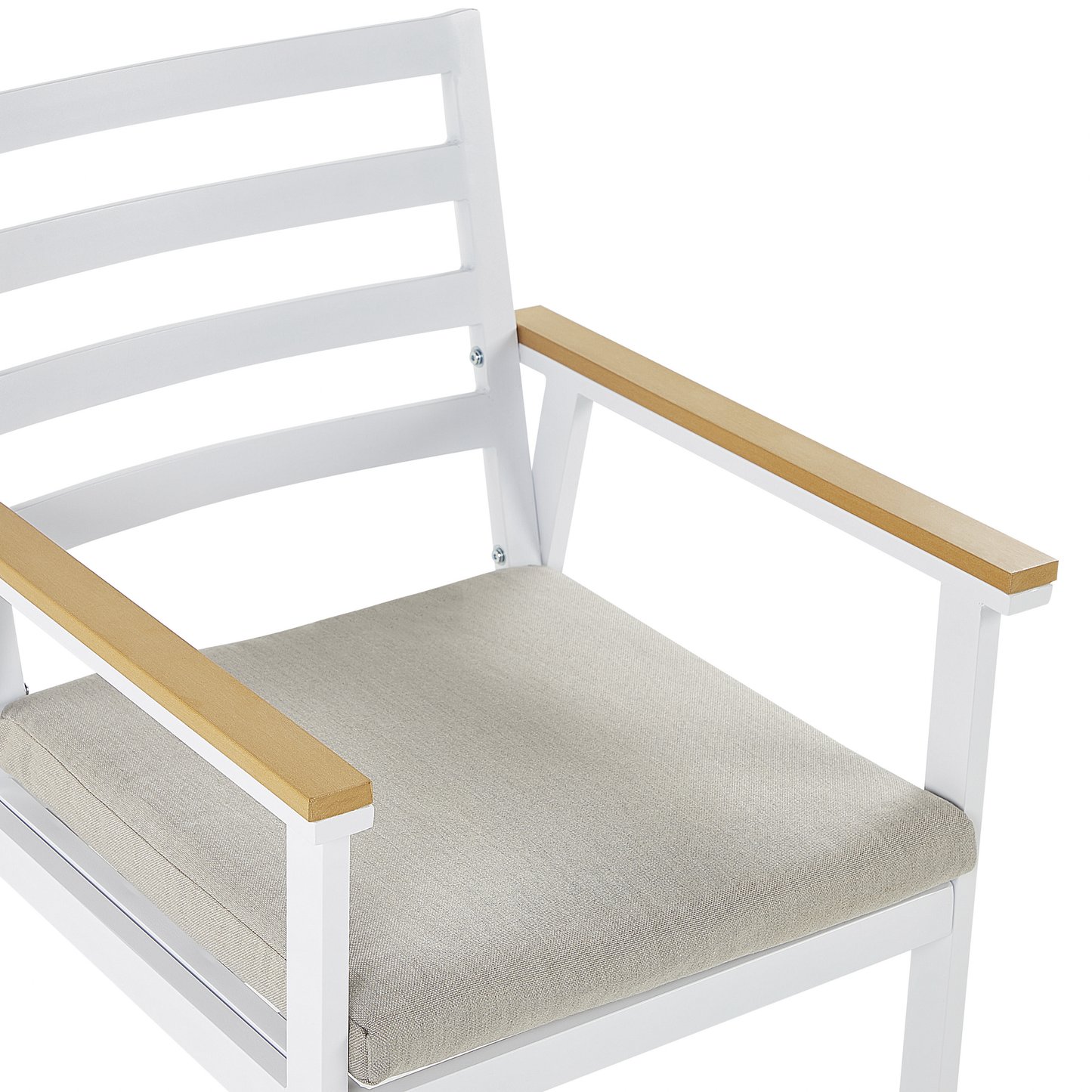 Gartenmöbel Set 4-Sitzer CAVOLI inkl. Kissen Metall Beige