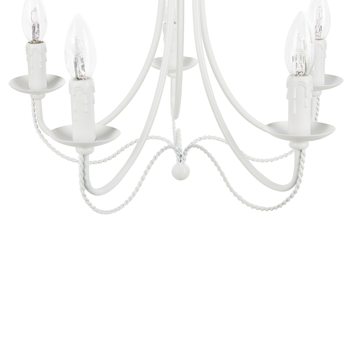 Kronleuchter DABUS Metall Weiss