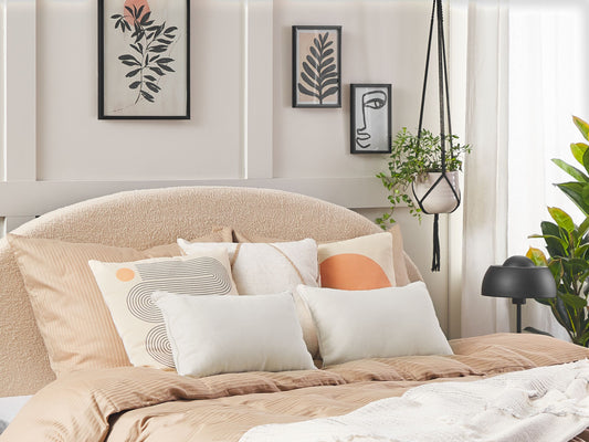 Dekokissen 2er Set HELIOTROPE 30 x 50 cm Weiss Ohne Muster