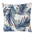 Gartenkissen 2er Set ELATI Pflanzenmuster 45 x 45 cm Marineblau