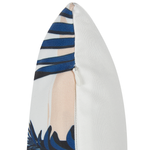 Gartenkissen 2er Set ELATI Pflanzenmuster 45 x 45 cm Marineblau