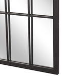 Wandspiegel CASSEL 50 cm 115 cm Metall Schwarz