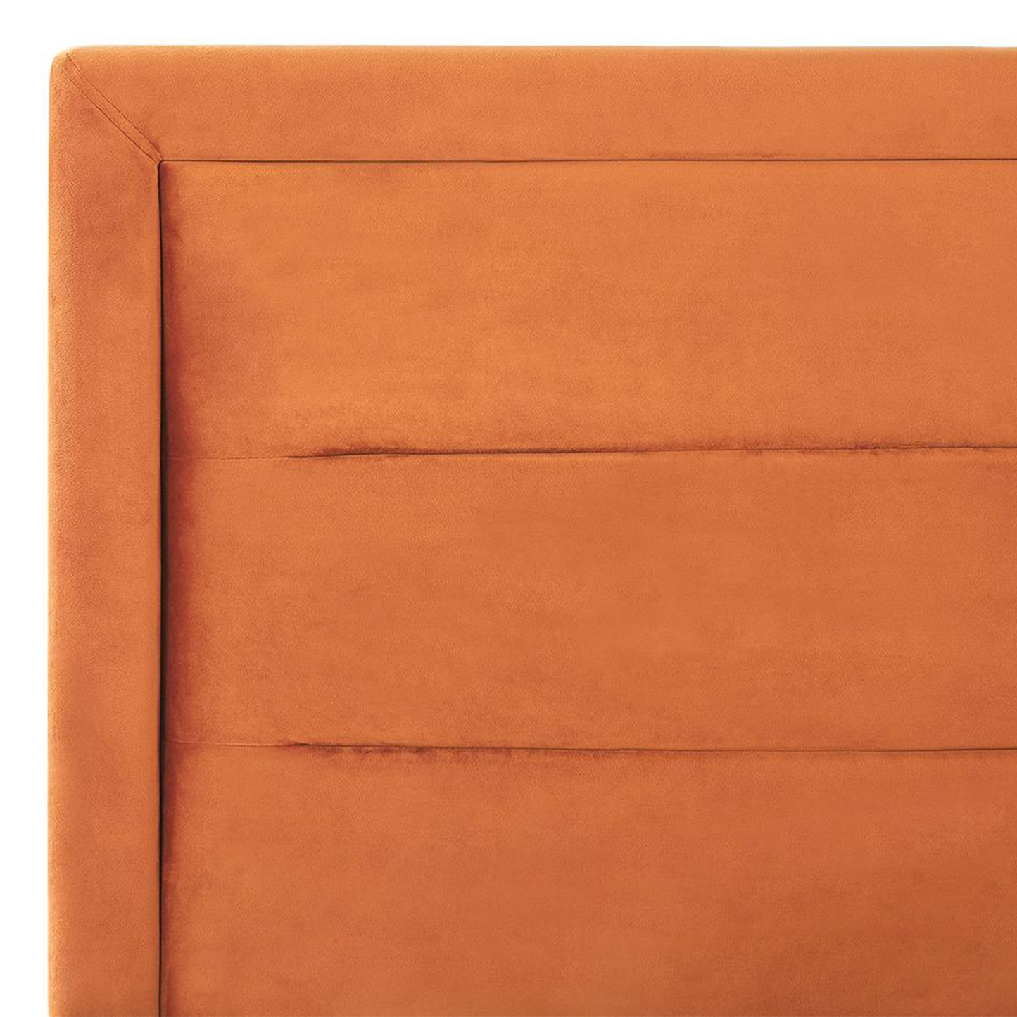 Bett mit Stauraum Samtstoff ROUEN 180 x 200 cm Orange