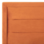 Bett mit Stauraum Samtstoff ROUEN 180 x 200 cm Orange