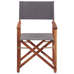 Gartenstuhl 2er Set CINE Akazienholz Dunkelbraun