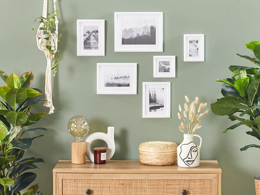 Bilderrahmen 6er Set ZINARE Landschaft Weiss