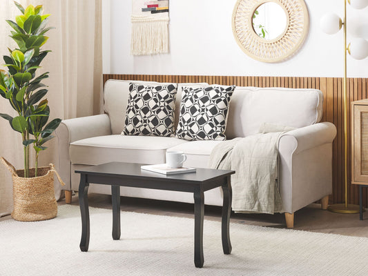 Couchtisch schwarz 80 x 40 cm SNOOK