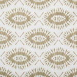 Liegestuhl Akazienholz dunkelbraun Textil weiss / beige Bohomuster 2er Set ANZIO