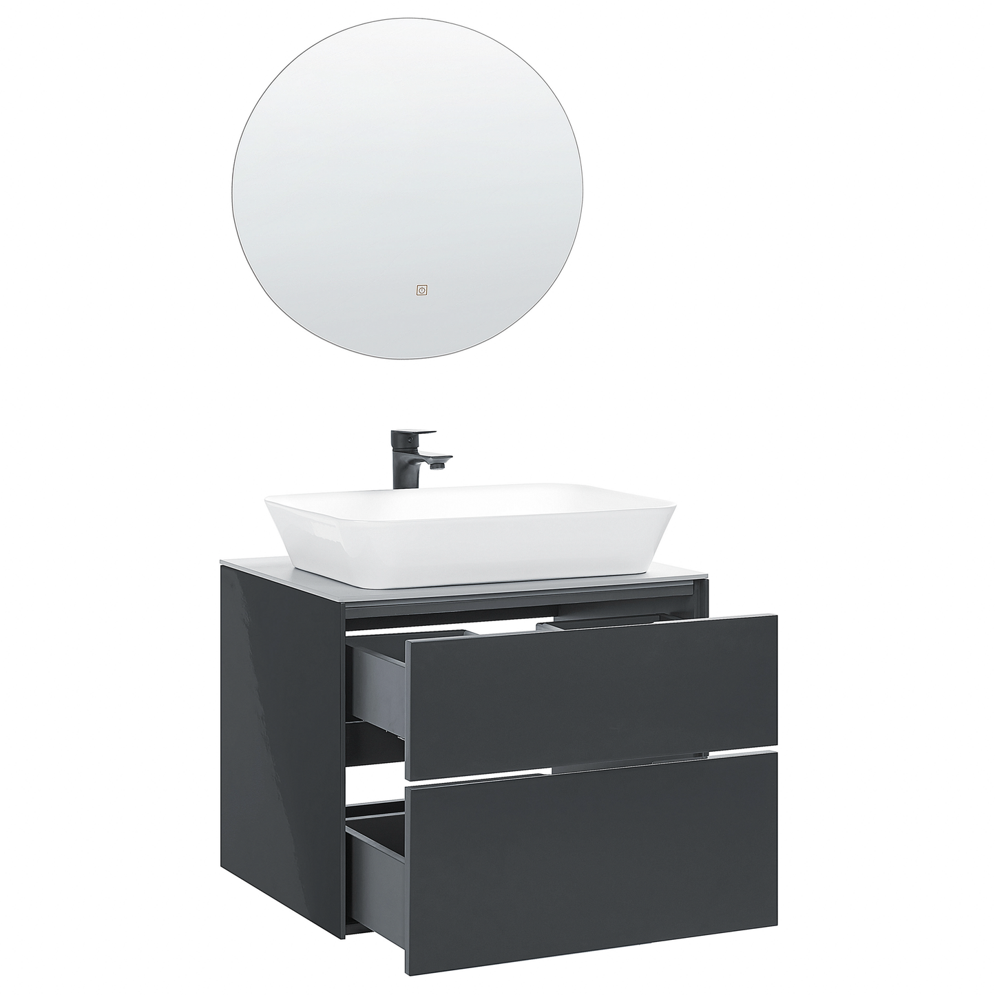Badmöbel Set MANZON 60 cm 48 cm 49 cm Grau
