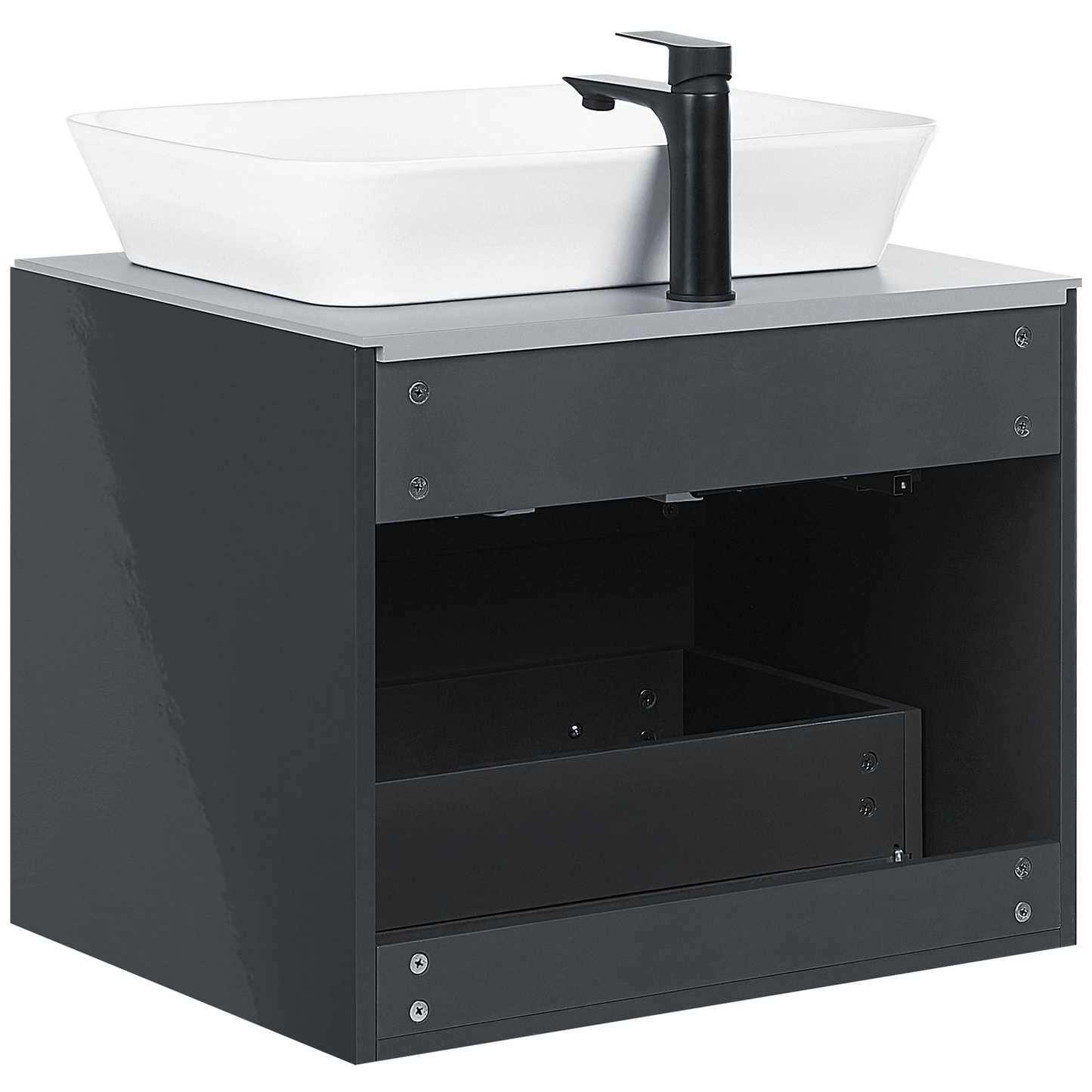 Badmöbel Set MANZON 60 cm 48 cm 49 cm Grau