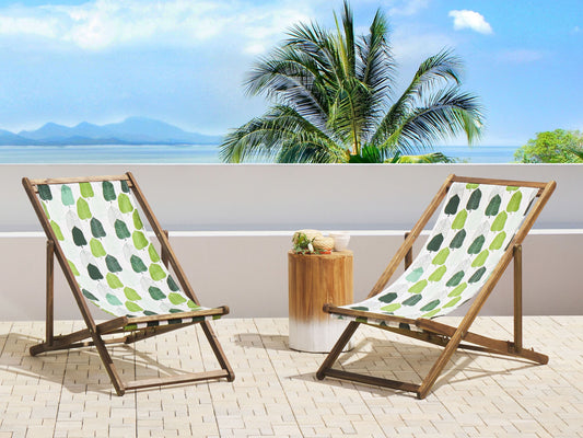 Ersatzstoff für Sonnenliege 2er Set ANZIO/AVELLINO Grün