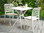 Bistro Set SERSALE Weiss