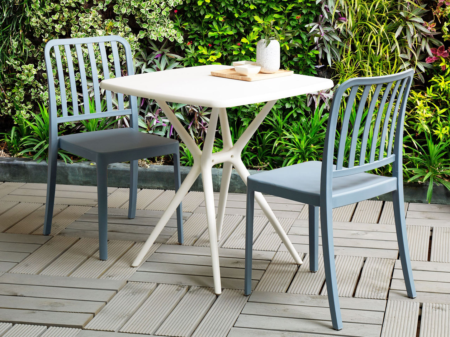 Bistro Set SERSALE Blau